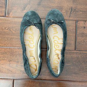 Sam Edelman Felicia, Dark Grey Suede Flats